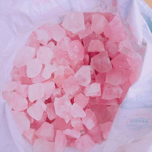 1000g Natural Pink Crystal Powder Crystal Gravel Rock Raw Gem stone Mineral Fish Tank Bonsai Decoration Energy Stone craftD3