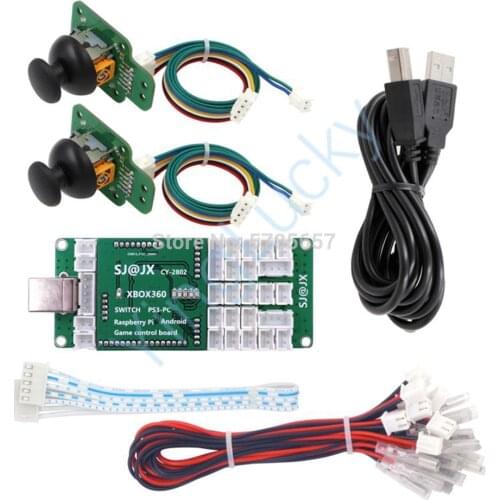 2020 new 6 in 1 DIY arcade zero delay usb encoder to 3D analog sensor joystick USB encoder for PC Xbox 360 PS3