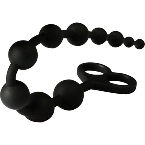 34cm Silicone Big Small Beads Gode Anal Plug Beads Manual Butt Plug Toy Strapon Dildo Male Prostate Massager Sex Toys For Couple