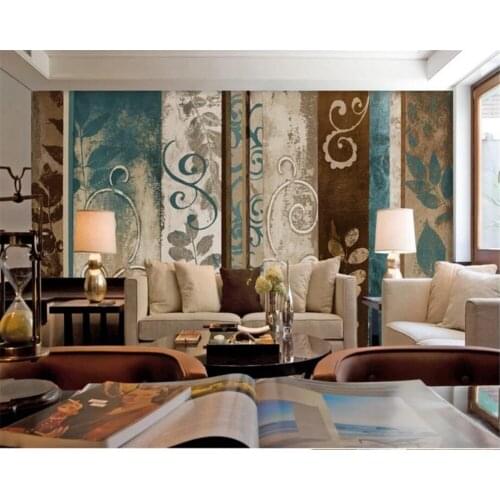 Beibehang Custom 3d wallpapers retro nostalgic make old pattern stripes vertical strip abstract pattern oil painting 3d mural