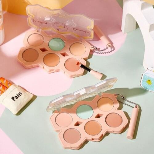 6 Colors Kiss Beauty Six-color Concealer Reddening To Cover Eye Bags And Dark Circles