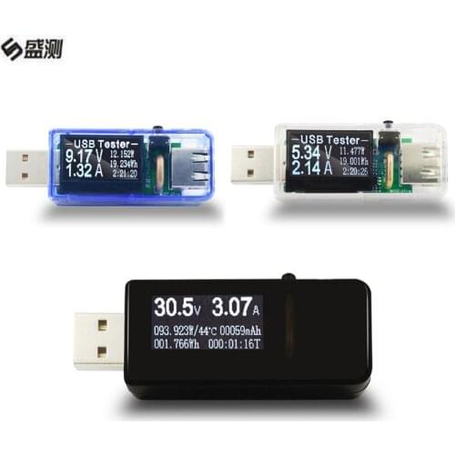 7 in 1 USB tester DC electronic voltage Digital voltmeter amperimetro volt ammeter detector power bank charger indicator D1021