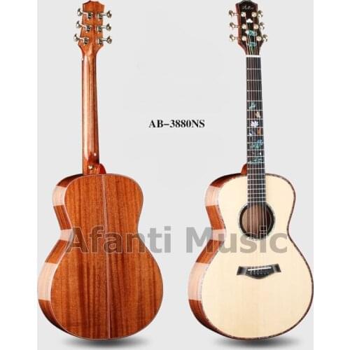 Afanti Music 38 inch Solid Spruce top / Solid Mahogany Back & Sides Acoustic guitar (AB-3880NS)