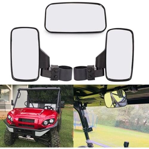 1.75inch -2inch UTV Rearview Mirror Side Mirror Accessories Wide Rear View Racing Mirror for ATV Polaris Yamaha
