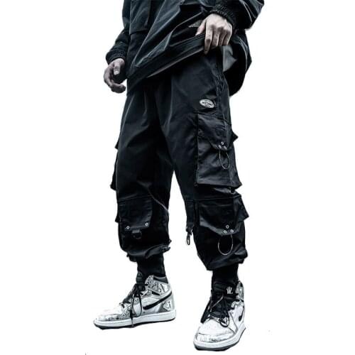 Cargo pant mens fashion casual pants sweatpant hip hop joggers streetwear pantalon homme sportwear trousers