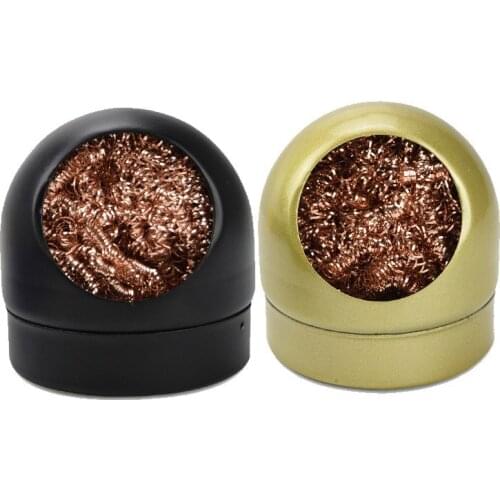 Quick Tin Removal Soldering Iron Tip Cleaner Ball Soldering Head Steel Cleaning Wire Cleaner Ball Metal Dross Box Clean Ball