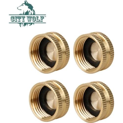 G3/4 Brass Garden Hose Connector Plug American Style Inlet Outlet Screw Cup High Pressure Washer