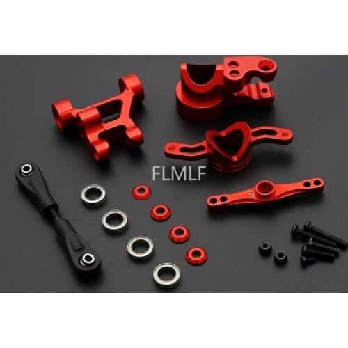 CNC Metal Arms Steering Group Suit Set Fit for 1/5 Losi 5ive-t Rovan LT King Motor X2