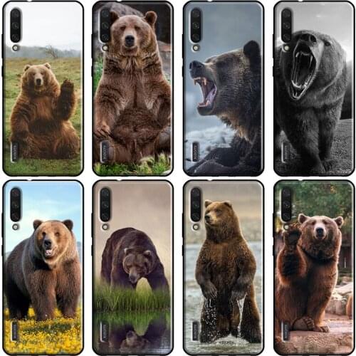 Brown Black Bear Case For POCO X3 M3 F2 Pro Case For Xiaomi Mi 11 A1 A2 A3 Mi Note 10 Lite Mi 10T 9T Pro Coque