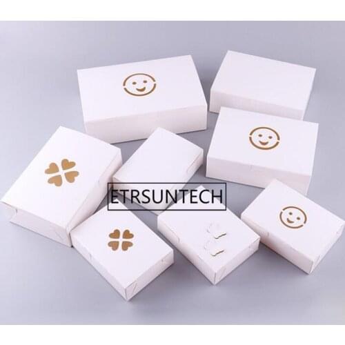200pcs Disposable kraft paper Fried Chicken Wings Popcorn Dessert storage Box takeout box candy fruit packaging boxes