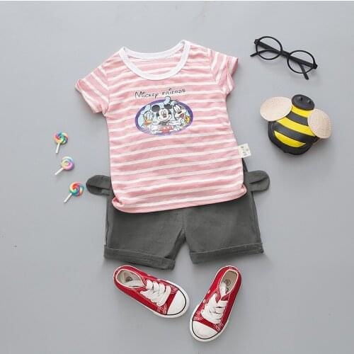 2020 Summer Wear New Baby Boy Clothes Newborn Outfit Baby Boy Shorts + Tshirts Tops Clothing Toddler Girl Outfits