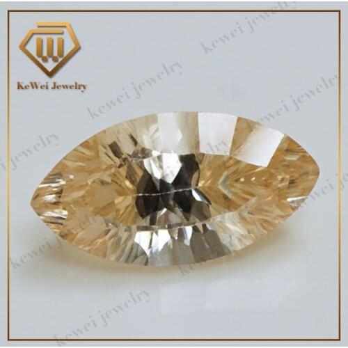 Milenium cut 6*12mm Aigue-marine marquise Cubic Zirconia Stone Good Quality Synthetic Gems