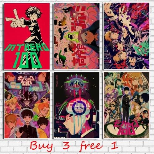 Cartoon Mob Psychology Retro Kraft Paper Poster Bar Office Cafe Home Art Wall Stickers Retro Kraft Paper Decoration