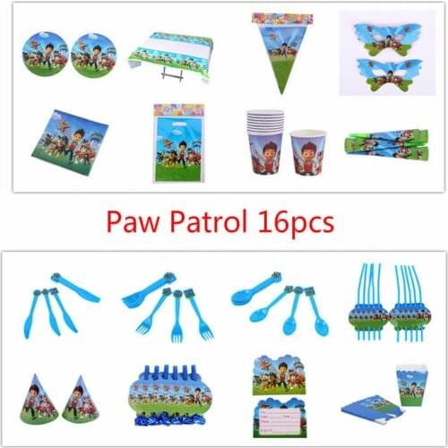 Paw Patrol Dog Birthday Festival Party Decoration Toys Set Cartoon Rescue Dog Anime Action Figure Model Kid Child Xmas Gift