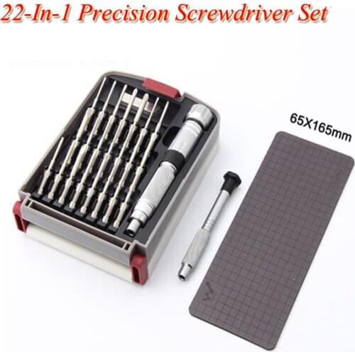 22-In-1 Precision Steel Screwdriver Set Mobile Phone Computer Tablet Teardown Repair Tool Screwdriver Bits Set S2