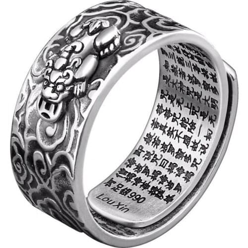 New retro punk exaggerated brave ring fashion personality adjustable three-dimensional opening pop ring