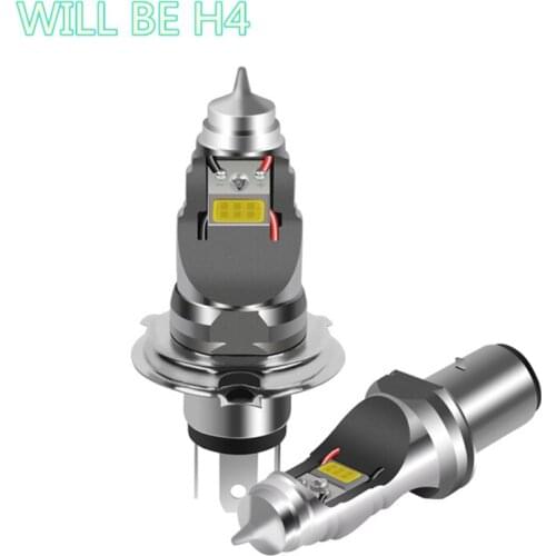 1Piece H4 motorcycle headlights double-sided super bright white 38W high / low beam