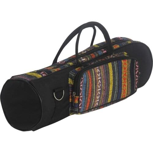 Portable Trumpet Gig Bag Waterproof Oxford Fabric Case Ethnic Style Trumpet Accessories Brass Musical Instrument Storage Bags