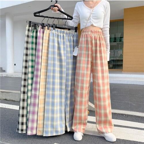 Pritee Cryshoes Women's Plaid Trousers