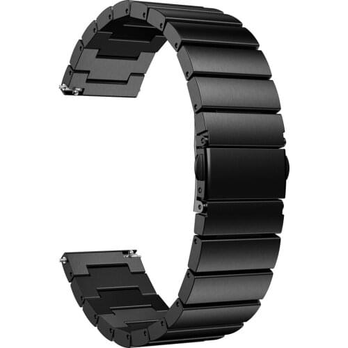 22mm watchband strap For Huawei Watch GT 46mm /42mm Replacement Stainless Steel Straps For Garmin Vivoactive 4 metal Accessories