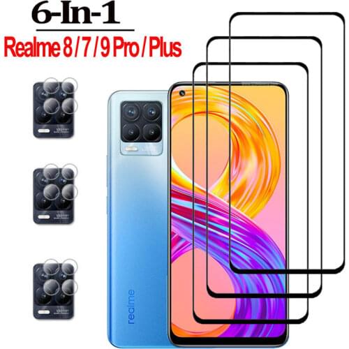 Pelicula Realme 8 Pro,Protective Glass For Realme 7 5g Tempered Glass Realme8 Lens Protection Realmi 7 Pro Film Realme 8Pro