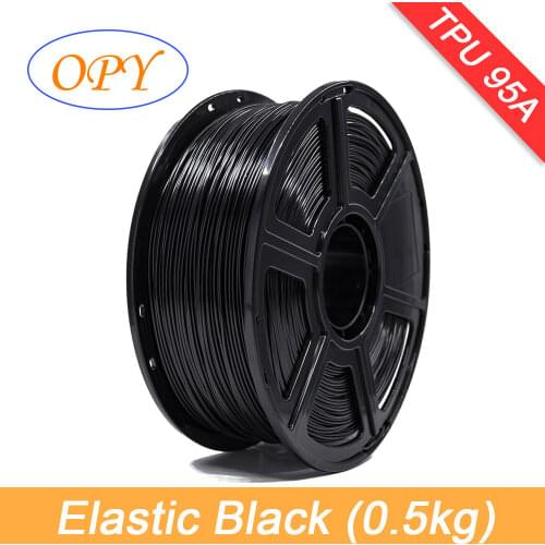 OPY TPU Filament Elastic 1.75mm 0.5KG Flex Flexible 3d Printer 10m 100g Nature Black Red Green Blue Yellow