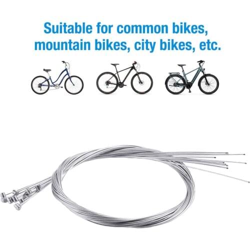 Bike Shifter Cable, 10 Pack Bicycle Gear Shift Cables Set for Most Kinds of Bikes, Steel