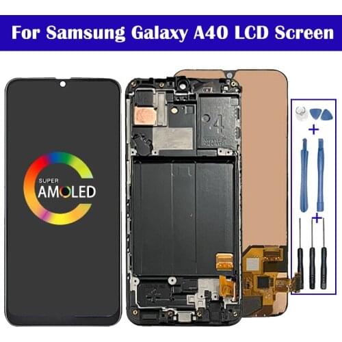 AMOLED For SAMSUNG Galaxy A40 A405 LCD Display Touch Screen Digitizer Assembly A40 2019 A405F LCD Free Shiping