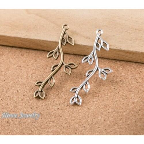 32pcs Vintage tree connector charm Fit earring Bracelets Necklace DIY Metal Jewelry Making D035