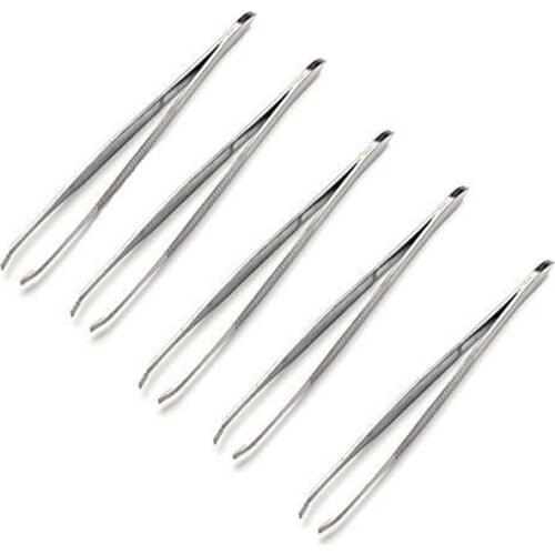 5Pcs/Set Stainless Steel Eyebrow Tweezers Hair Remover Clip Nipper Eye Brow Clips Hair Removal Makeup Tool
