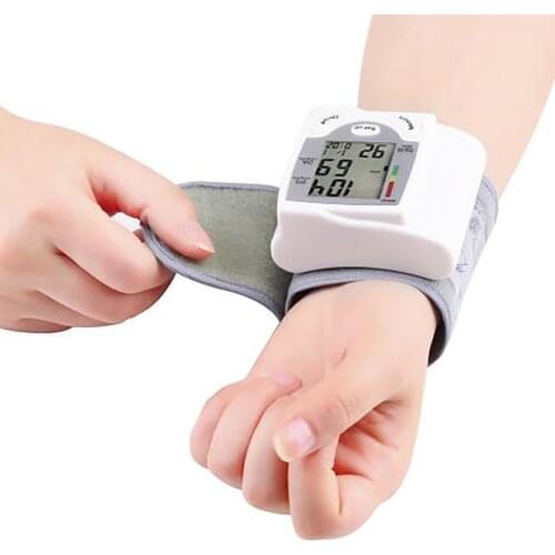 Automatic Digital LCD Display Wrist Blood Pressure Monitor Tonometer Sphygmomanometers Pulsometer (Mini Size)