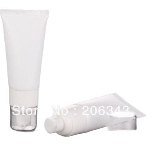 30ml white soft tube with press pump used for mildy wash \butter \handcream tube