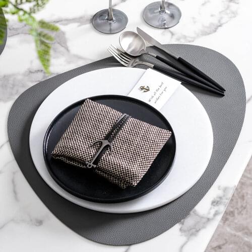 Black Ceramic Salad Plate Europen Noodle Container For Salad Soup Ceramic Set Kitchen Tool Tableware Withe Round Marble Tray Mat