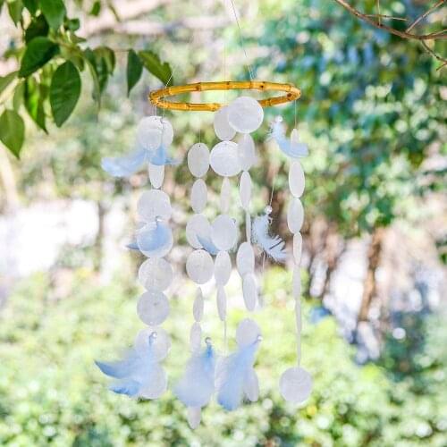 Home Korean Decor Shell Wind Chimes Room Decoration Nordic Style Home Office Kids Room Nursery Decor Hanging Scandinavian Style