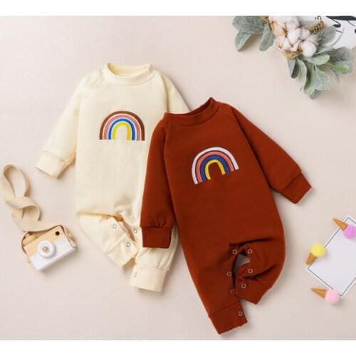 Newborn Baby Boy Girl Romper Print Cotton Cute Really Long Sleeve Jumpsuit Infant Clothes Pajama Outfits