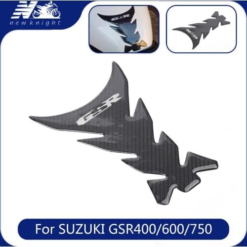 For Suzuki GSR400 GSR600 GSR750 motorcycle 3D carbon fiber fuel tank sticker fuel tank pad decal anti-skid protection sticker
