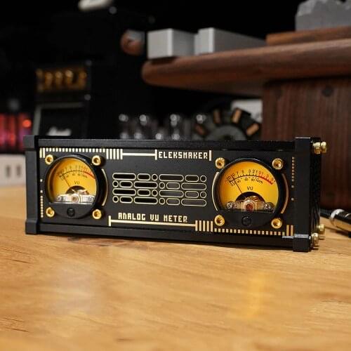 EleksVU2 level pickup meter pickup lamp RGB light level sound control tube amplifier VU meter head with backlight