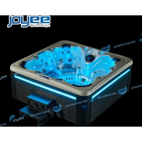 JOYEE 7 Seats Hydromassage Party Spa Outdoor Big Freestanding Whirlpool Hot Tub Backyard Home Luxury Jacuzzi