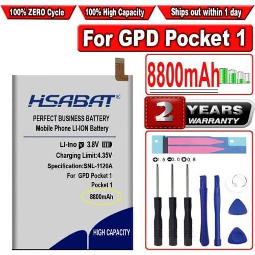 HSABAT 8800mAh 6664107 Polymer Lithium Ion Li-ion Battery for GPD Pocket 1 Pocket1 Handheld Gaming Laptop,GamePad Tablet Pc