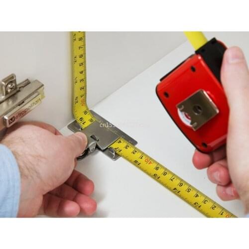 Tape Measures Positioning Clip Stainless Steel Tape Measure Corner Edge Clamp Fixed Accurate Reading Measurement Tool Dropship