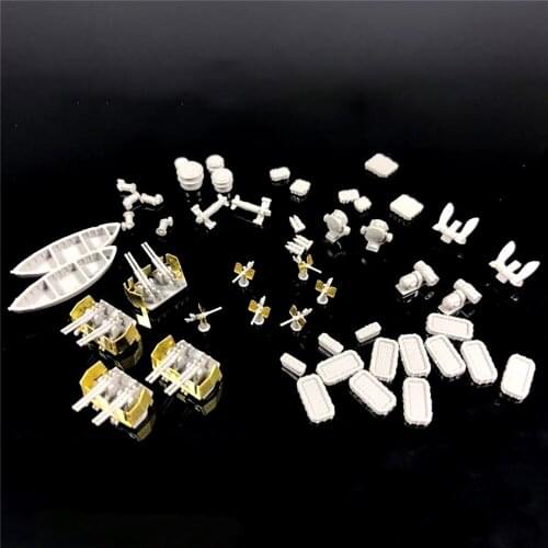 Life Raft Ammunition Box Upgraded Accessories Set for US Navy Ship Model 1/350 for all US WWII Warship & Trumpeter 05311
