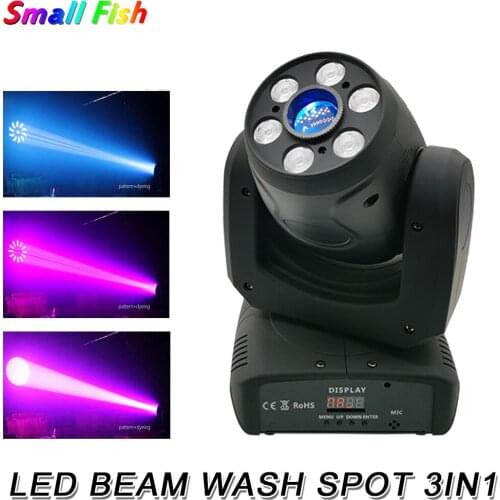 70W Mini Led Spot Beam Wash 3IN1 Moving Head Light RGBW 4IN1 DMX 512 Control DJ Disco Party Bar Stage Lighting Effect Lamp Par