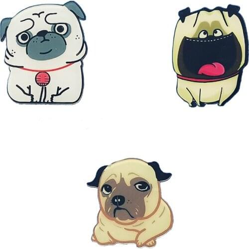 Cartoon Acrylic Animal Brooch Cute Dog Brooches, As A Gift For Friends Or Women For Halloween And Christmas