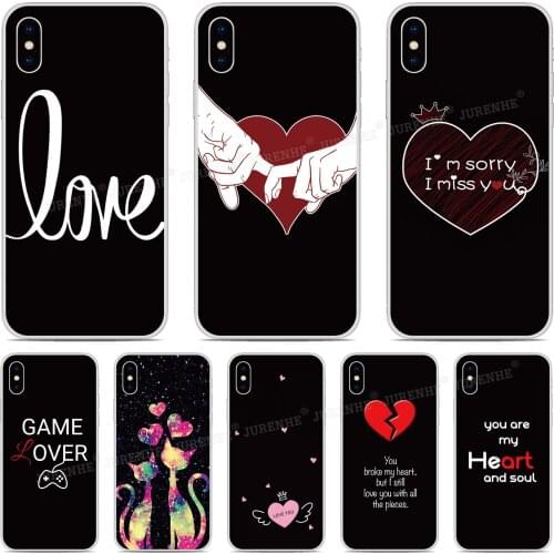 Soft Silicone Love Heart Cover For Ulefone Note 11P 9P 8P 7P Armor X7 X3 7 6 6E Power 6 OnePlus 8T 8 Nord N100 N10 5G Phone Case