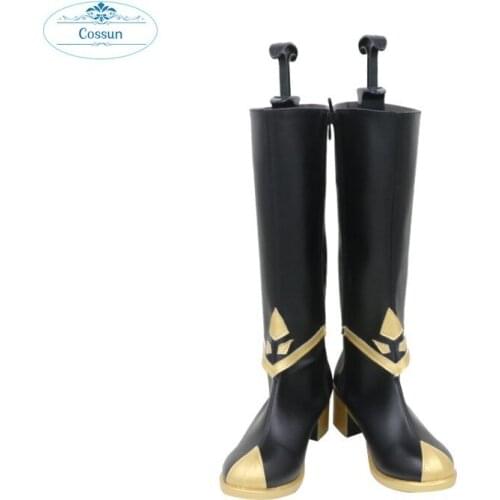 Sky Children of Light Black Cosplay Shoes Boots Halloween Carnival Cosplay Costume Accessories PU leather