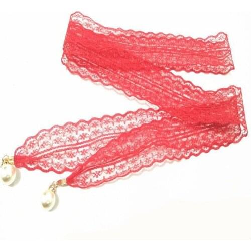 New Casual Flower Ladies Thin Belt Sweet Tassel Braid Decoration Elegant Handmade Flower Fine Womens Dress Belt