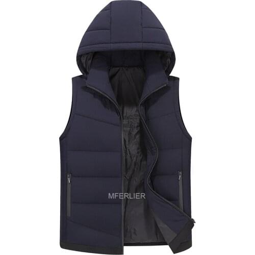 Autumn Winter Men Vest 9XL Bust 150cm 5XL 6XL 7XL 8XL Large Size Vest