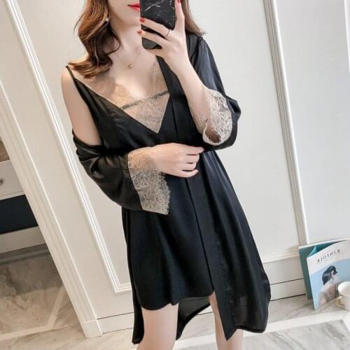 Sexy Short Robe New Style Solid Female Satin Nightdress Bridesmaid Bride Wedding Gown Printed Kimono Summer Home Dress