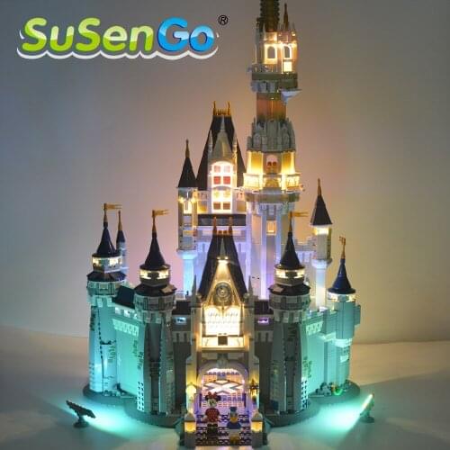 SenSuGo Led Light Kit For 71040 Cinderella Princess Castle Compatible with 16008 30010