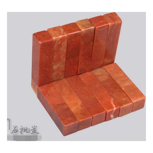 Shoushan stone seal materials specification chapter student practice carving original 2x2x5cm 10pc